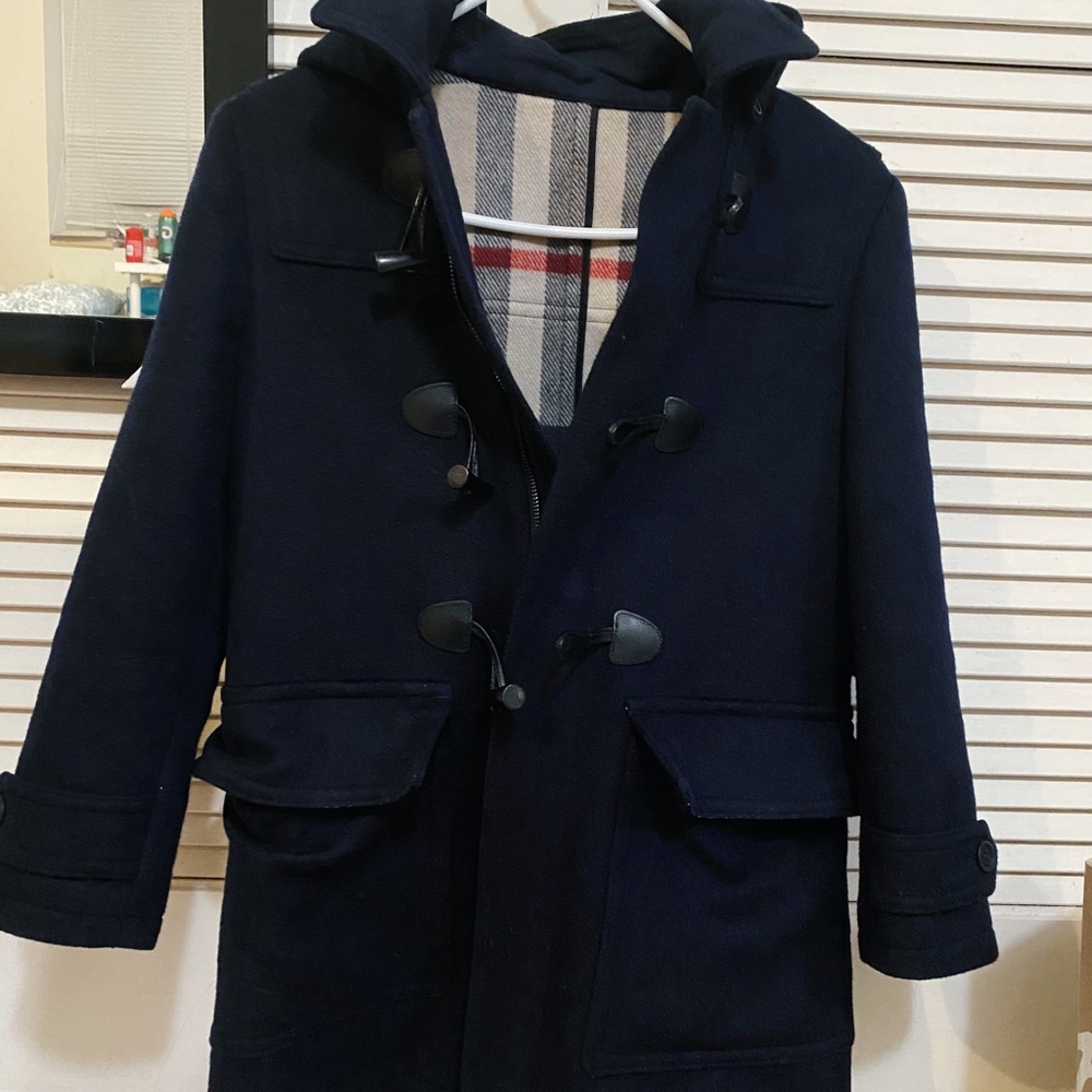 Burberry Boiled Wool Duffle Clay